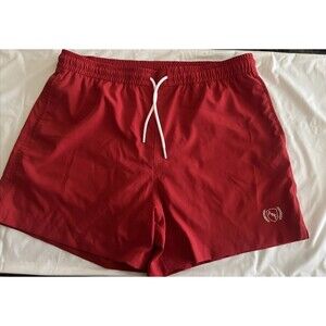 NWT Abercrombie & Fitch Red Men’s Swim Shorts, Size Large